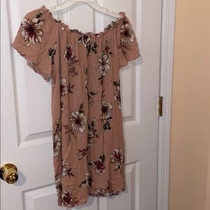 Pink Floral Mini dress